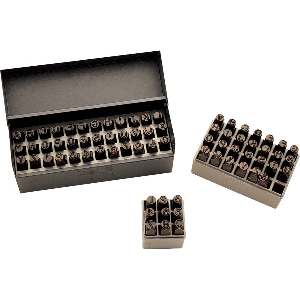 Combination Letter & Number Hand Stamp Sets